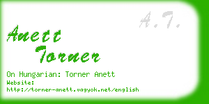 anett torner business card